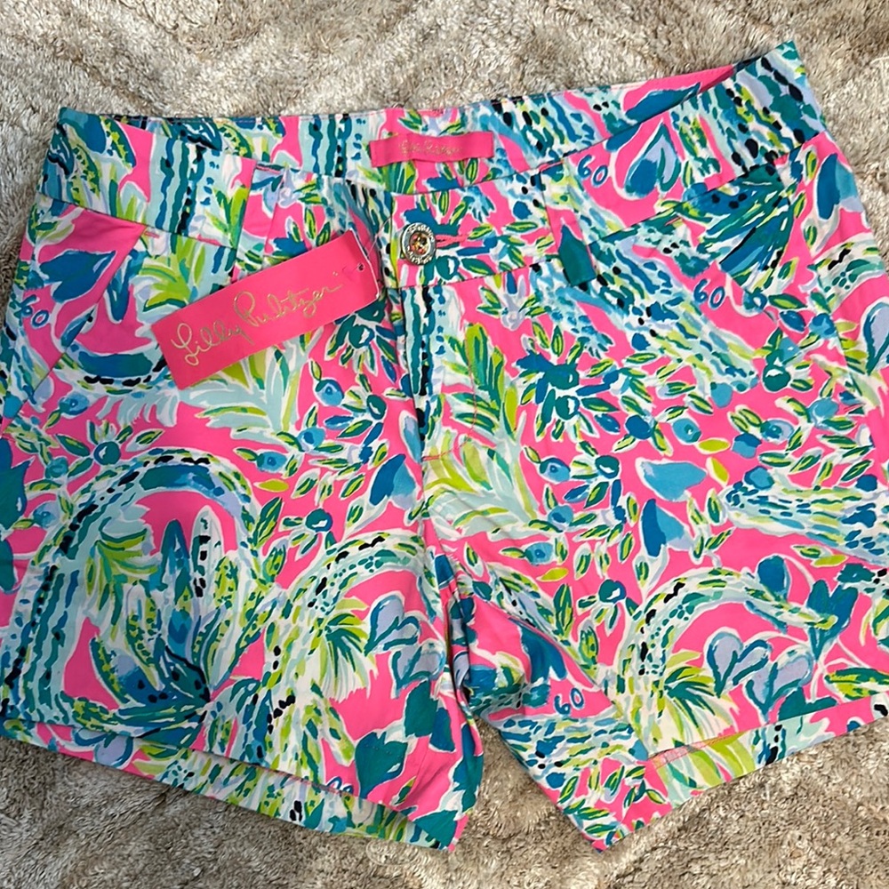 Lilly Pulitzer Women's Pink Tropical Shorts NWT